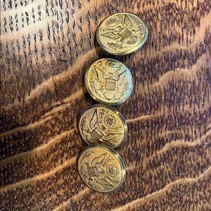 Set of Gold Eagle Buttons